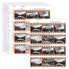 100 PCS 1204b 120mm Film Negative Sleeves Archival Storage Page Preserver