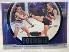 2025 Panini Contenders PFL DAKOTA DITCHEVA Silver Holo per la vittoria #1