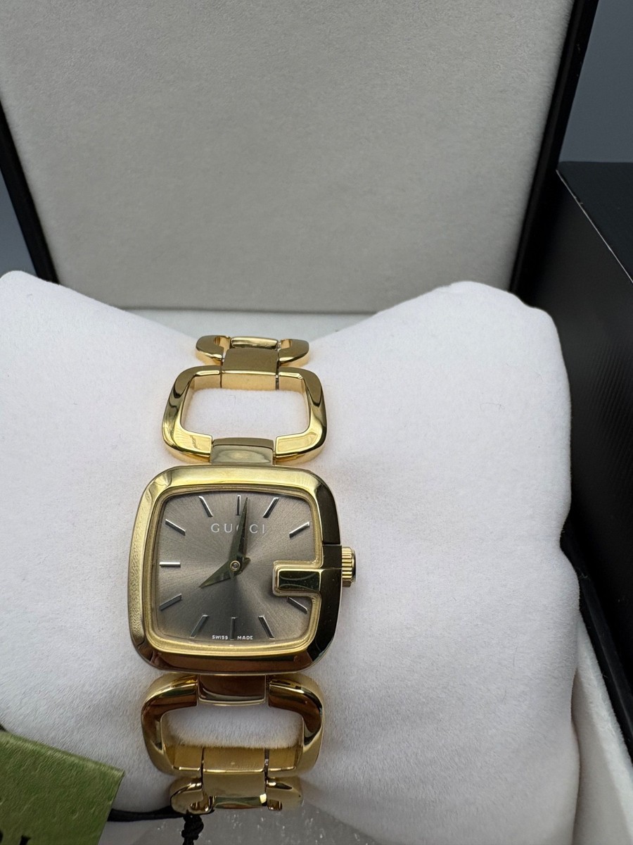 Gucci G-Gucci 24mm Gold Stainless Steel Case, Gold Stainless Steel