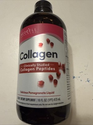 NEOCELL Advanced BioActive Liquid Collagen | 16 Oz Pomegranate Flavor | EXP 3/27