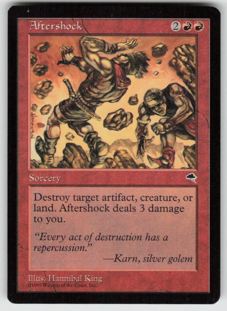 Aftershock Common Tempest 160 MTG Heavily Played