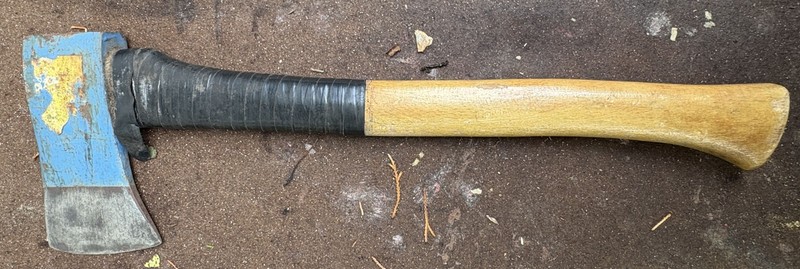 Vintage West Germany Hatchet Axe Original Handle