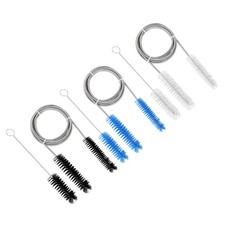 Flexible Steel Spring Brushes Set for Comprehensive Aquariums and Lab Cleaning