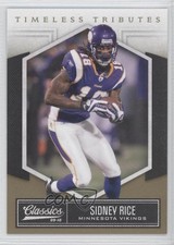 2010 Panini Classics Timeless Tributes Gold 30/50 Sidney Rice #56 0e3