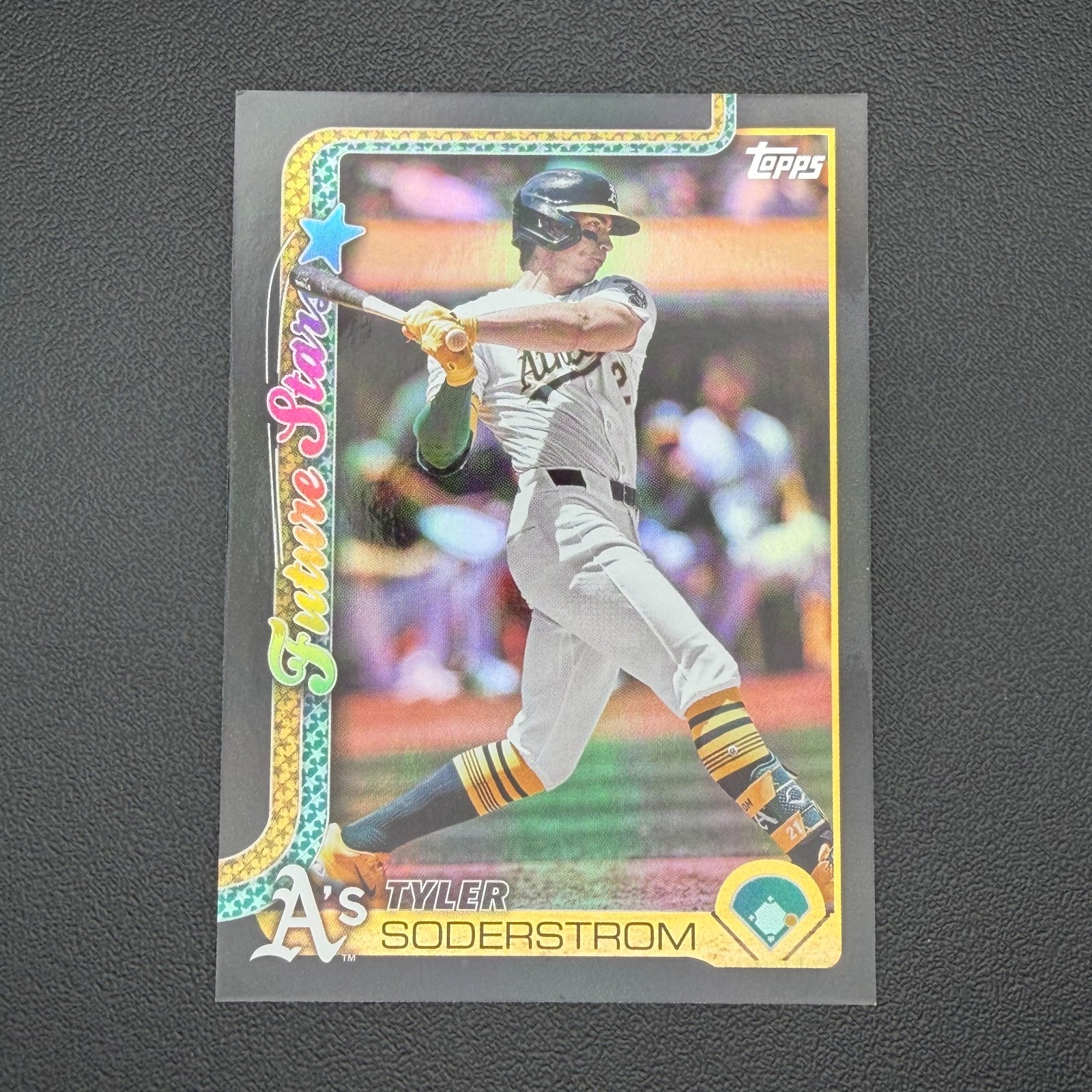 2025 Topps Series 1 - Tyler Soderstrom Future Stars #72 Black Foil /10