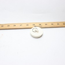 Kitchen and Bathroom Drain Stopper Rubber White 1-5/8" to 1-3/4"