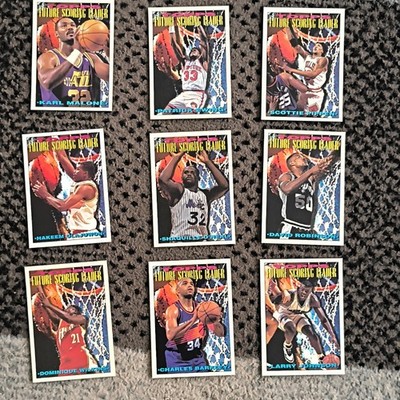 Topps 1992-93 Future Scoring Leader NBA Lot of 9 Cards Malone Ewing Pippen