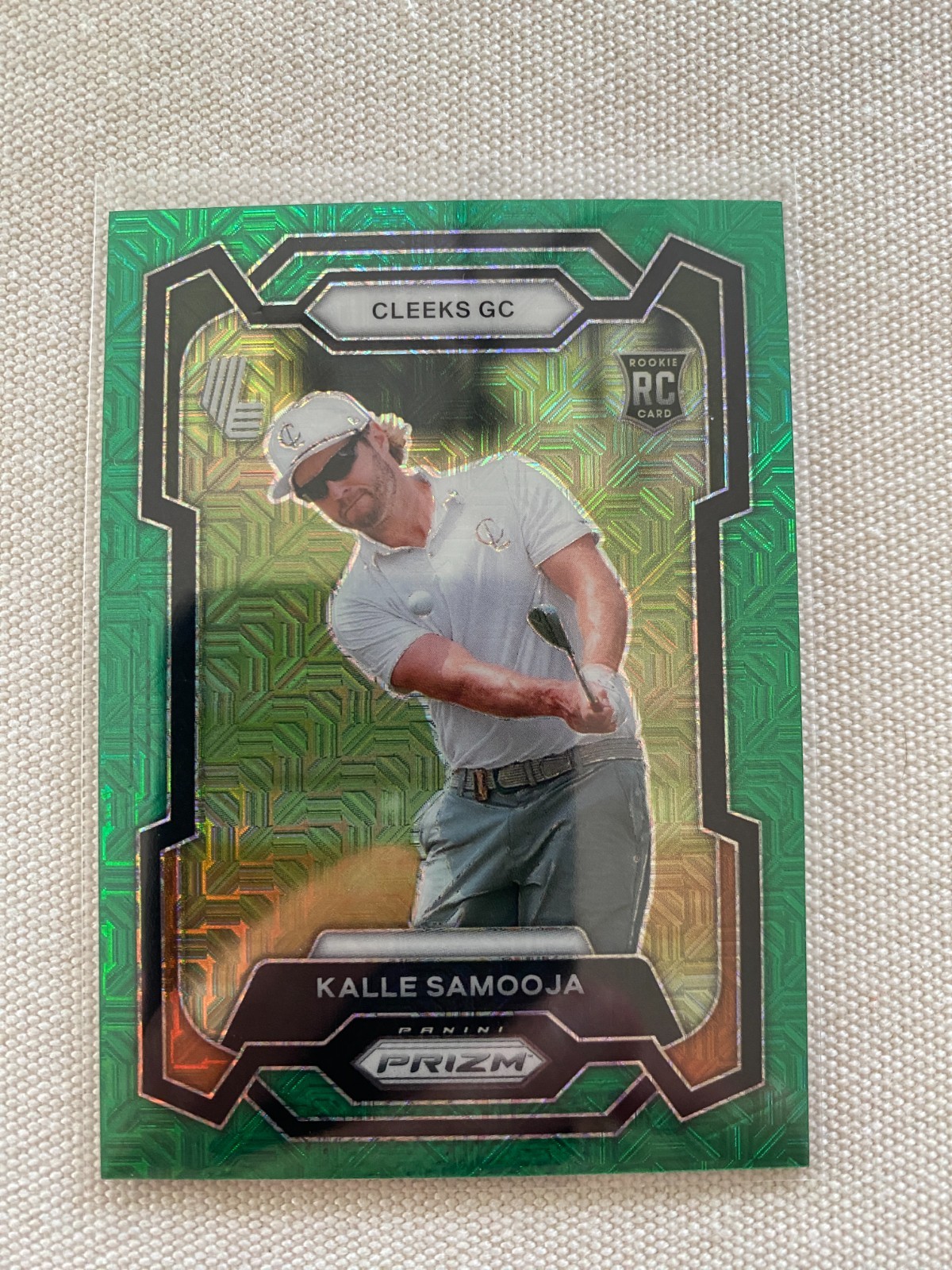 2024 Panini Prizm Liv Golf - Kalle Samooja #15 Green Mojo Prizm /54 (RC)