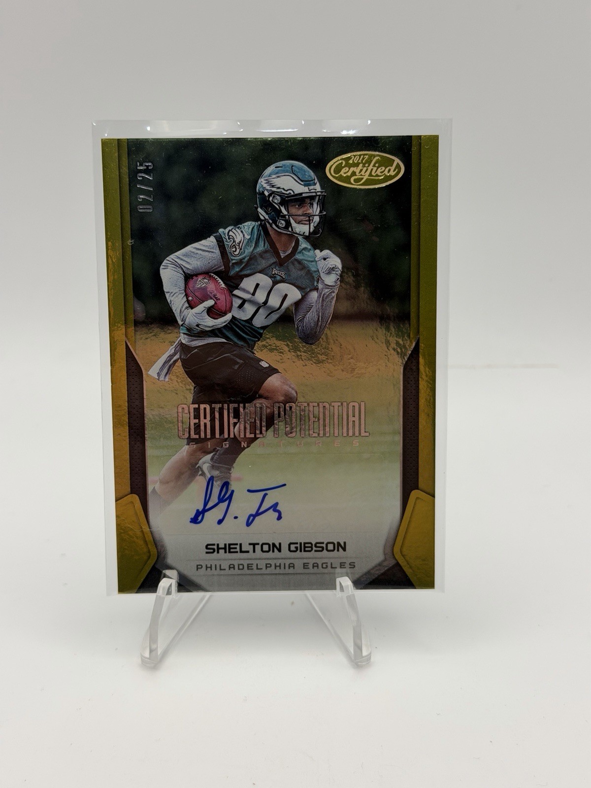 2017 Certified Potential Signatures Mirror Gold 02/25 Shelton Gibson Auto CPS-SG