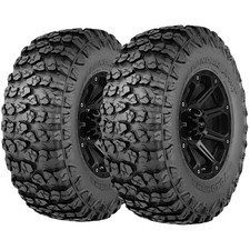 Qty 2 38x13.50r22 Yokohama Geolandar X-mt 126q Load Range E Black Wall Tires