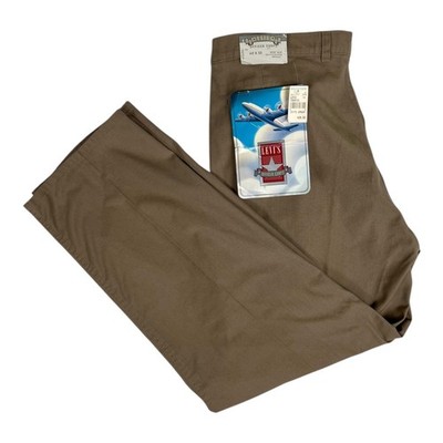 パンツ C.E cavempt RECTANGLE CHINOS BROWN Vintage Levi's Officer Corps Pants Mens 42x32 Brown Pleated Chino