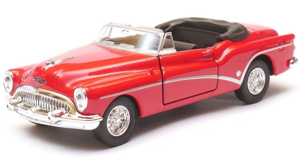 Welly 1953 Buick Skylark Convertible Rot MaßStab 1:34 1:39 4,5 Zoll Diecast-image