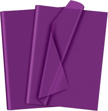120 Sheets Purple Tissue Paper Art Gift Wrapping Tissue Paper Bulk Gift Wrapping