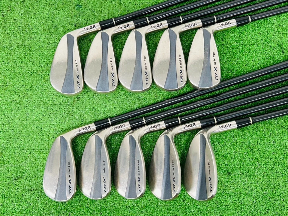 PRGR TR-X model 910 Iron Set 3-9+PW+AW+SW RH M-40 060 Spec Graphite EL1662 - Image 2 of 4