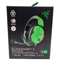 Razer BlackShark V2 X Wired Gaming Headset Green Multi-Platform - NEW Sealed