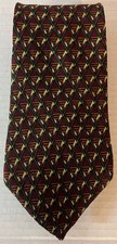 Vintage Chaps Ralph Lauren Mens Tie, Multi Color w/ Pattern, 100 Silk