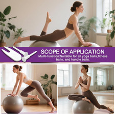 5 Air Stopper Plugs  1 Remover Tool   Exercise Ball Plug Replacement Kit for...