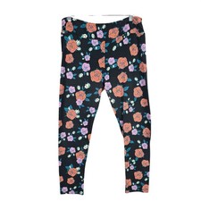 Womens Lularoe Multicolor Floral Print Leggings Polyester Stretch Tall  Curvy