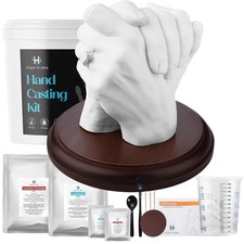 Hand Casting Kit for Couples or Family with Mounting Plaque  Anniversary DIY...
