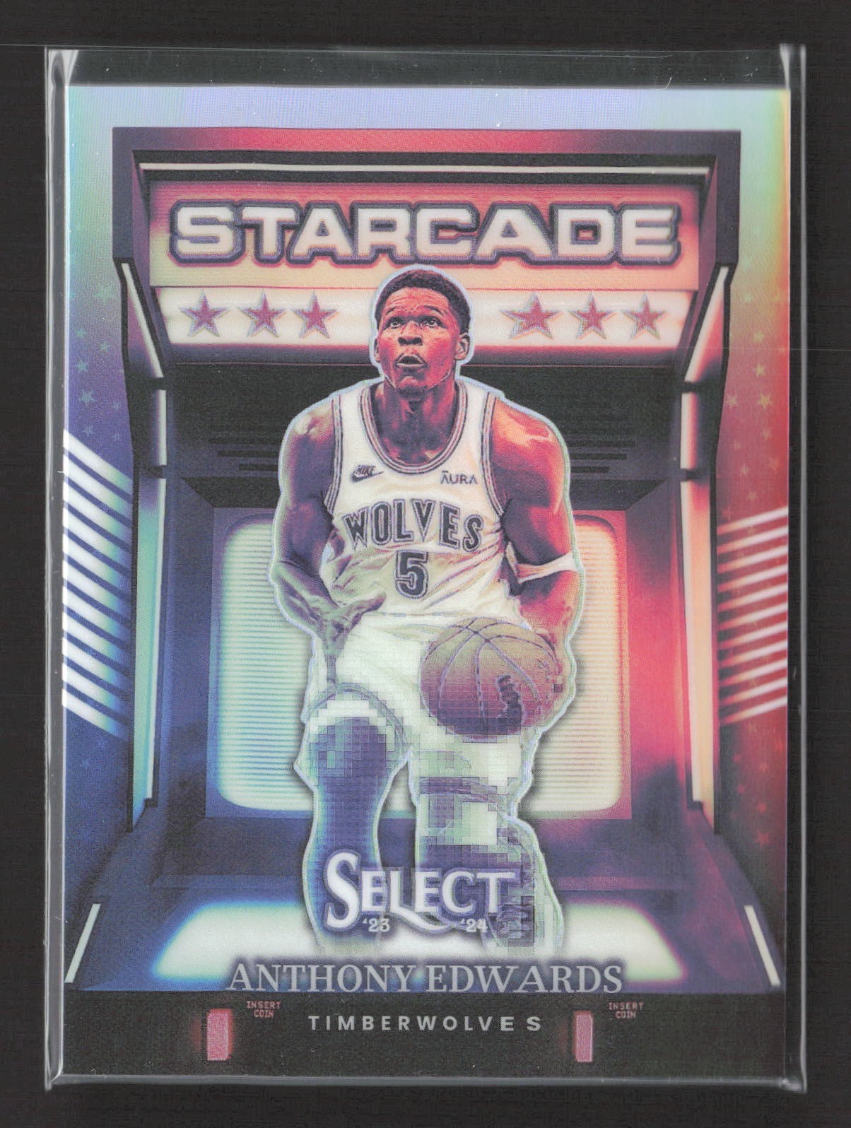 2023-24 Panini Select Starcade Anthony Edwards #4
