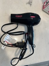 CONAIR 1875 BLOW HAIR DRYER - Black/Pink - LIGHT WEIGHT - 2 SPEEDS - MEDIUM SIZE