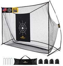 PodiuMax Golf Net, 10x7ft Golf Practice Net with Noise Reduce Silk Target Dri...