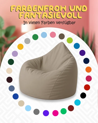 PatchHome Sitzsack XL- Jumbo Sitzkissen Bodenkissen Kinder und Erwachsene - Bild 151 von 203