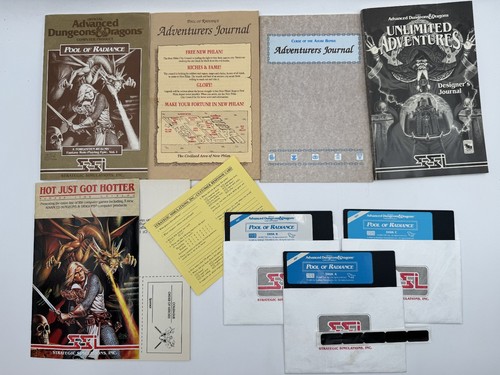 ADVANCED DUNGEONS & DRAGONS POOL OF RADIANCE IBM Game 5 1/4 Floppy UNTESTED - Picture 3 of 3