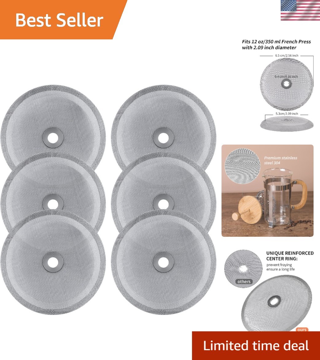 Replacement Filters - 6 Durable Mesh Screens