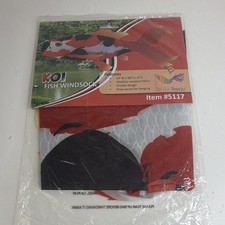 In the Breeze Koi Fish Windsock 48" Weather Resistant Fabric Red 5117