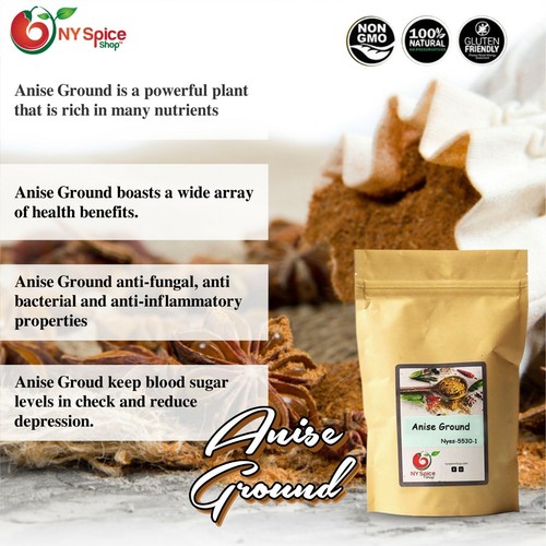 Anise Ground Powder Mediterranean Item Weight 1lb-5lb - Picture 6 of 7