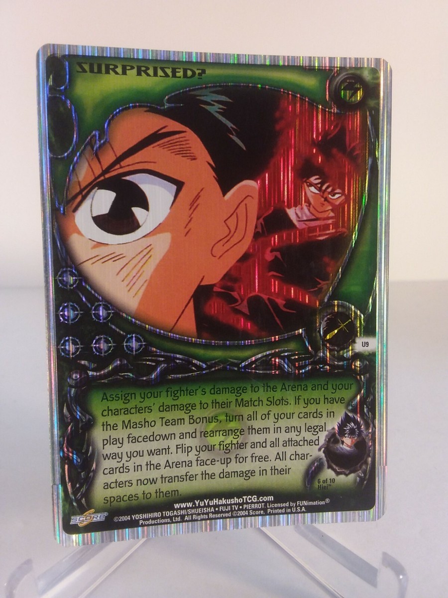 Yu Yu Hakusho TCG CCG Surprised? U9 Lined Foil Unlimited Gateway