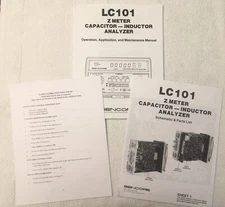 SENCORE LC101 Owners Manual, Schematic, Part List & Calibration Procedure, ALL 4