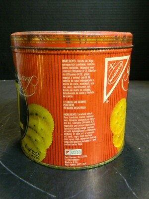 Vintage Ritz Crackers 50th Anniversary (1934-84) Empty Tin Good