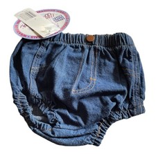baby wrangler diaper cover NWT 6 months Denim Unisex Dark Blue Wrascals