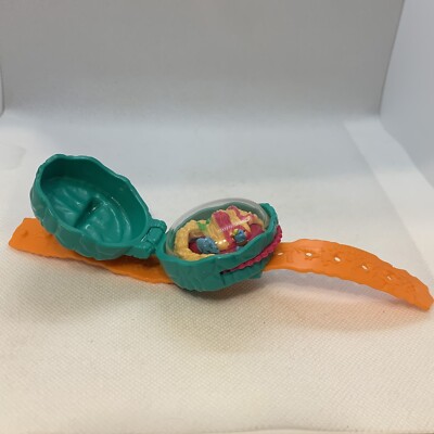 Vtg Dinosaur Caveman Watch Wendy's Kids Meal Toy 1996 W/ Lid Dial Prehistoric