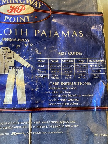 Hemingway Point Broadcloth pajama’s size M Blue - Picture 7 of 8