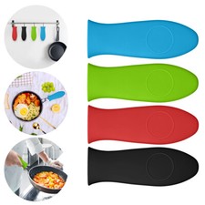 4Pcs Silicone Pot Holder Cast Iron Hot Skillet Handle Cover Potholder Pan Sleeve