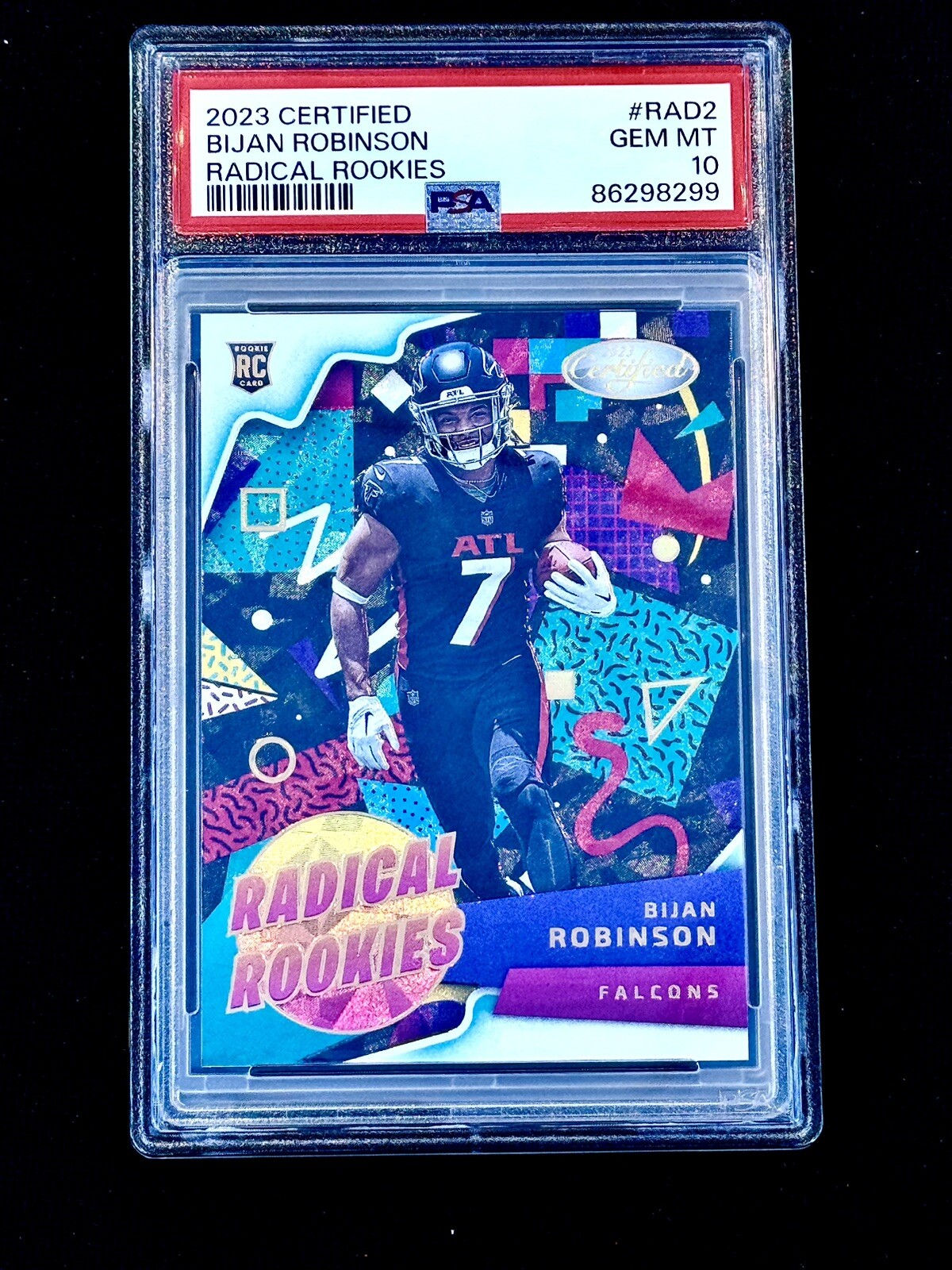 2023 Certified Bijan Robinson Radical Rookies PSA 10 SSP #RAD2