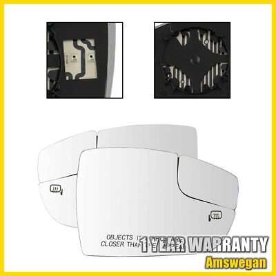 Set Right & Left Mirror Glass Heated Exterior View For 2012-2018 Ford Focus