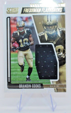 2022 Panini Score Brandin Cooks Freshman Flashbacks Relic #FF13 NM/MT SAINTS
