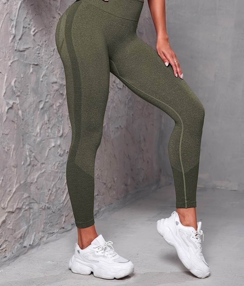 Seamless Exercise Yoga Sweat Absorbing Leggings, Breathable Sports