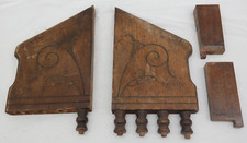 Piano Organ Carved Wooden Side Panels Mixed Lot of 4 Pieces JR