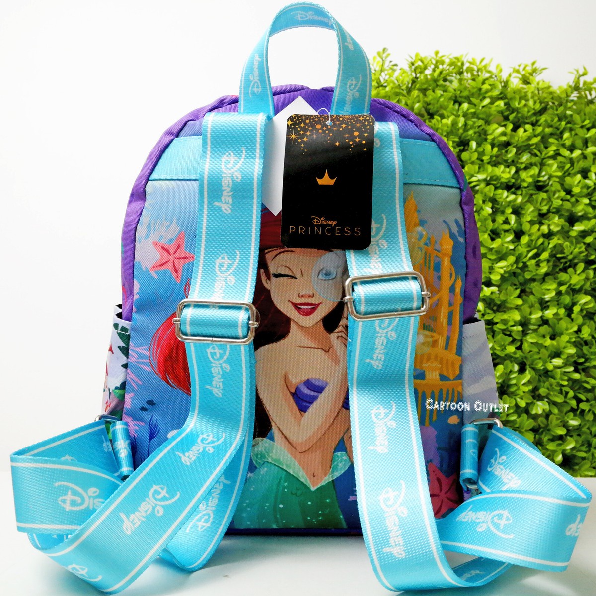 Loungefly Disney The Little Mermaid Ariel Floral Print Nylon Full Size Back Pack Loungefly Disney The Little Mermaid Ariel Scene Womens  main image 2