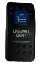 Carling Technologies Blue Lighted "LIVEWELL LIGHT" Switch Cover