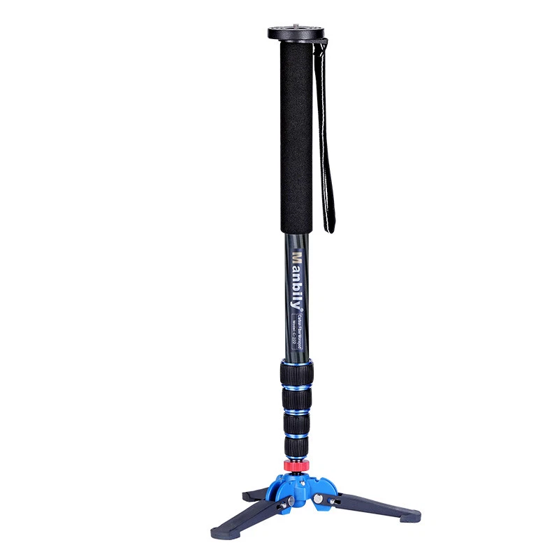 Portable Carbon Fiber Pro Travel Monopod Kit + Tripod Stand for DSLR Camera Foto 2 de 4