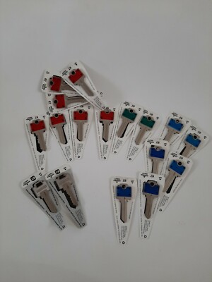 Hillman #67 Blank Keys New lot of 17 colors 