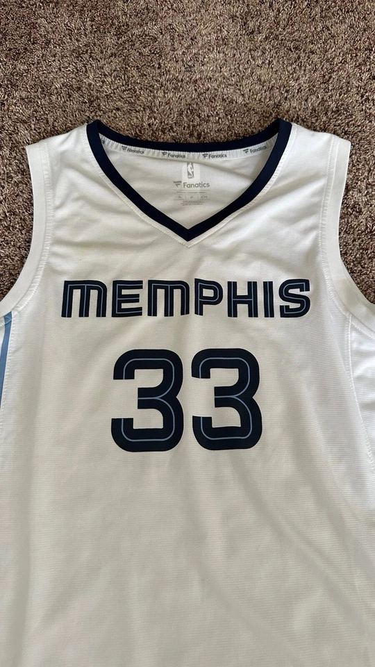 Camiseta deportiva blanca usada Marc Gasol Memphis Grizzlies talla S Fanatics Fast Break Foto 3 de 4