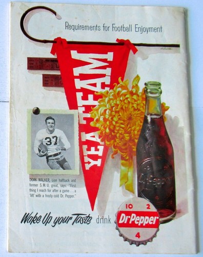 1954 Lions v Browns NFL Program 9/10 Cotton Bowl Ex 50914b51 - Picture 2 of 4
