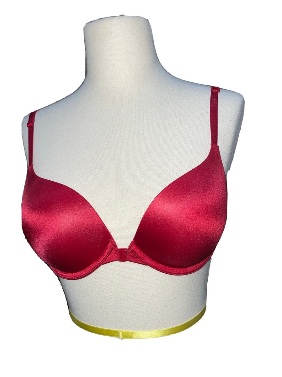 Victoria's Secret Red Sexy Padded Underwire Push Up Bra Front Clip